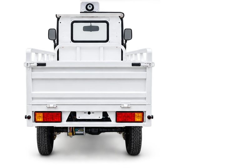 KAFE electric cargo vehicle, rear view