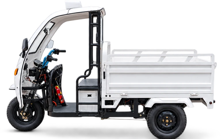KAFE cargo EV with the standard open drop-side bed